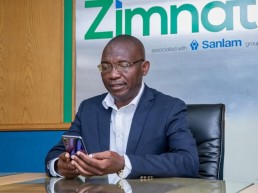 Zimnat General CEO demonstrating product use