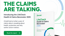 Zimnat LifeCheck Health & Claims Barometer 2025 feature image showing the report cover and launch headline “The Claims Are Talking” on a white background.